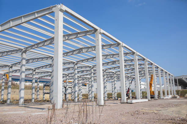 istock Concrete buildings, Concrete walls, A view of the building under construction, construction , Concrete columns, Buildings under construction with large concrete walls 2073117603