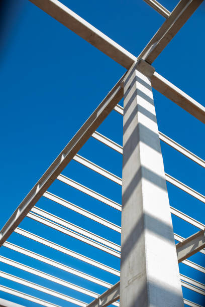 istock Concrete buildings, Concrete walls, A view of the building under construction, construction , Concrete columns, Buildings under construction with large concrete walls 2073119697