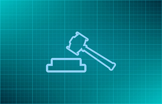 Hammer judge icon