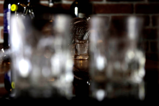istock Ice cubes and drinking glasses 2073170660