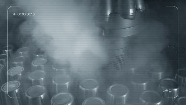 CCTV Gas Blasting Cooling Unit Inside Reactor