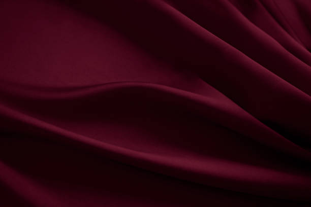 istock Black dark deep burgundy ruby cherry plum red abstract background. Silk satin velvet fabric. Elegant luxury rich. Drapery fold line. 2073274980