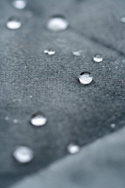 istock Water drop on water repellent fabric 2073295868
