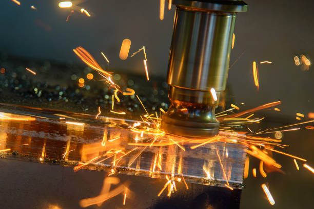 istock The burning chip from wear cutting tools on CNC milling machine. 2073298514