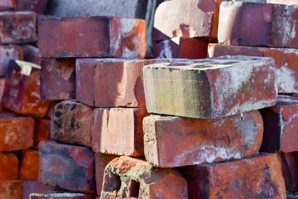 istock Red bricks lying on top of each other 2073311649
