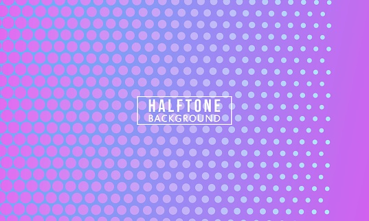 halftone dots pattern gradient geometric colorful background vector illustration template.