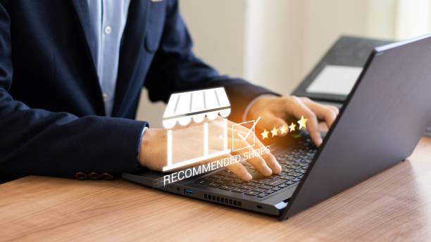 istock Customer Satisfaction Survey concept, 5-star satisfaction, Users Rate Service Experiences On shops Online Application, Customers Can Evaluate Quality Of Service Leading To Recommended shops Rating. 2073414009