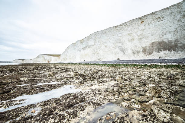Famous place in Southern England Natural wonders of Seven Sisters white cliffs coastline England Europe