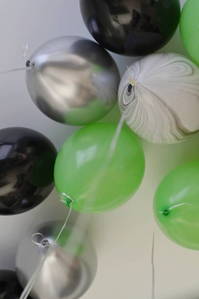 istock Brightly coloured birthday balloons 2073465507