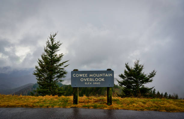 istock Cowee Mountain Overlook Sign 2073497148