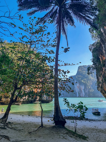 Morning view to Koh Lao Lading beach, part of Hong islands tour, Krabi, Thailand