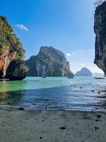 Morning view to Koh Lao Lading beach, part of Hong islands tour, Krabi, Thailand