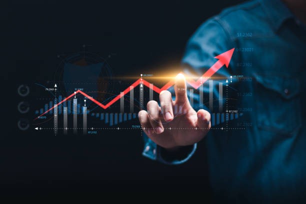 istock Business planning and strategy concept. Businessman analyzing financial profit and economic growth graph chart. growth graph of business and blockchain technology. Data analysis. 2073550737