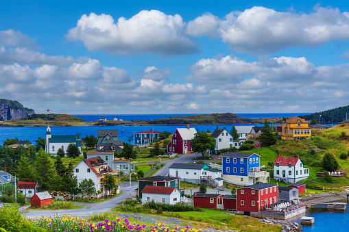 The remote Northern town of Trinity, along the quiet coast of Newfoundland and Labrador, Canada
