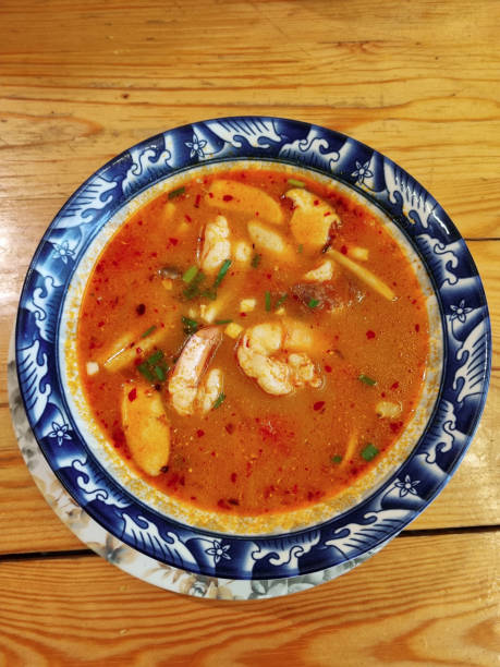 istock Tom Yum Soup (Thai soup) in Bangkok, Thailand 2073575035