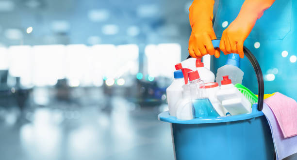 istock Concept of providing cleaning services in office. 2073591248
