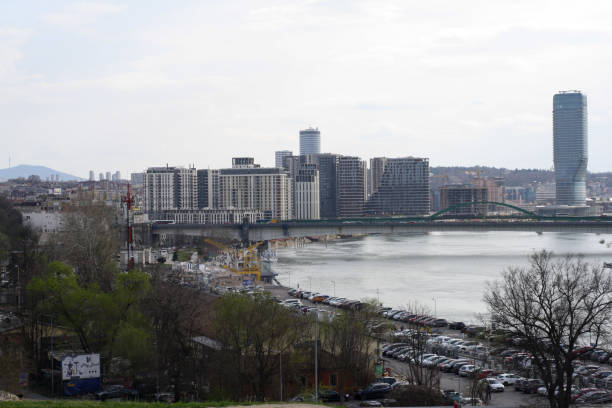 istock View of the newly built waterfront block and the tower 2073687252