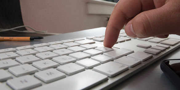 Typing on the PC keyboard