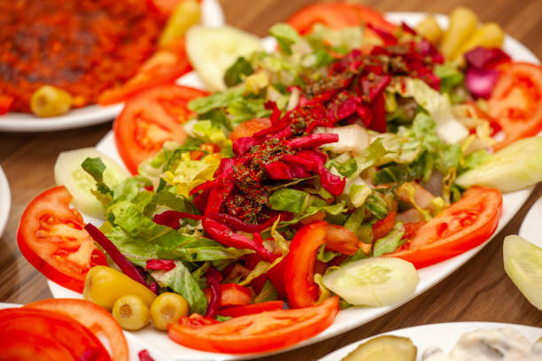 istock Traditional turkish mixed vegetables salad. 2073779252