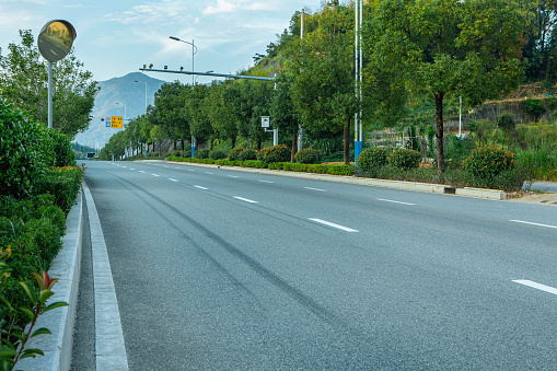 Background image of car advertisements on urban landscape roads