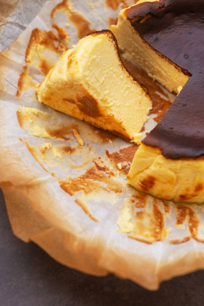 istock Homemade Basque Burnt Cheesecake. 2073799591