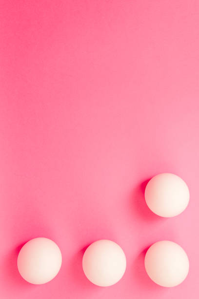 istock Pink vertical background with white circles in the corner of the frame 2073815964