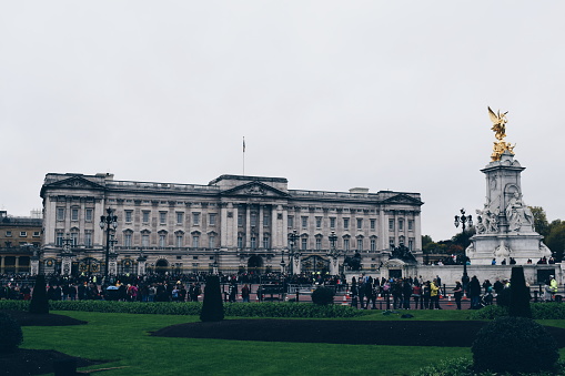 buckingham palace in london in england on 24 october 2017.
