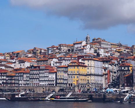 panoramic view of the city of Porto in Portugal, on April 16, 2018