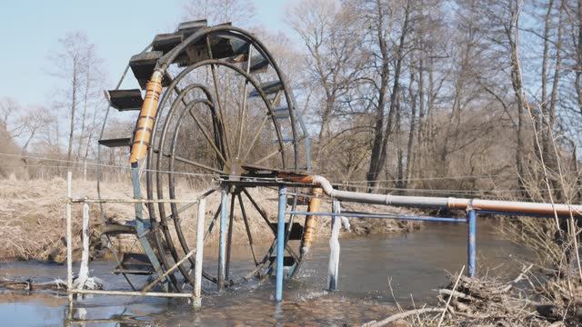 old technology of water supply for irrigation of agricultural fields
