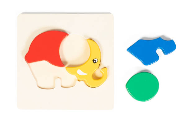 istock Elephant puzzle pieces for a toddler 2073943592