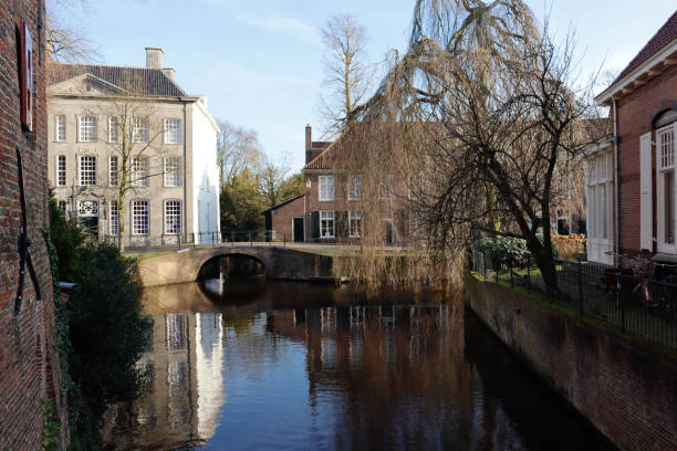 istock Broad canal in Amersfoort, Netherlands. Water reflection. 2073952291