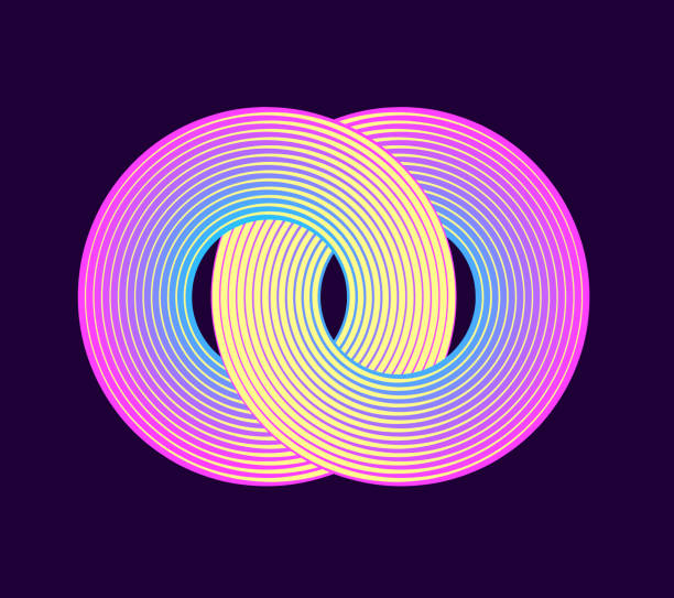 Two Color Interlocking Design 50+ 2 Interlocking Circles Stock Illustrations, Royalty-Free Vector ...
