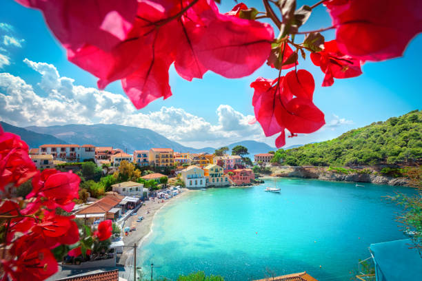 Assos village in Kefalonia, Greece