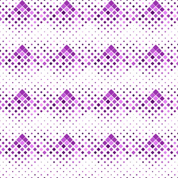 Vector illustration of Seamless violet abstract square pattern background design