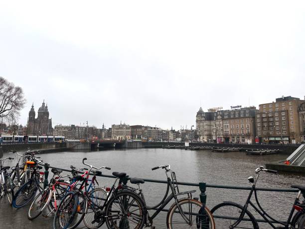 istock panoramic view over the Amsterdam canal 2074004218