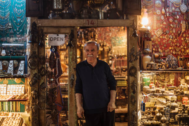 istock In front of his shop 2074305147