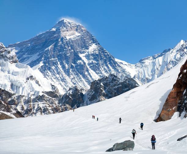 istock mount Everest glacier hikers Nepal Himalayas mountains 2074325346