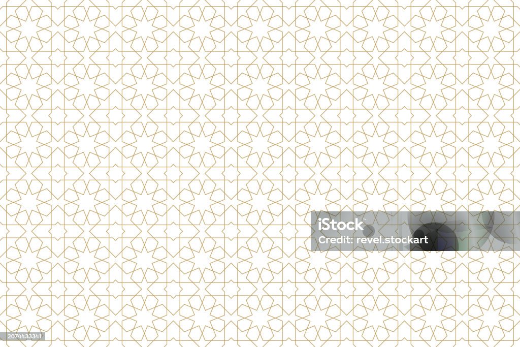 Arab Style Pattern Seamless Geometric Pattern In Authentic Arabian Style Stock ...