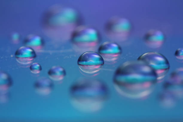 istock Colorful Abstract background of water drop on the reflection surface 2074563227