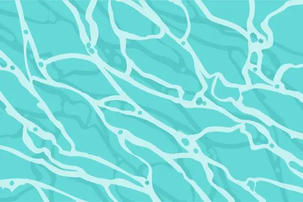 Vector illustration of blue water surface pattern