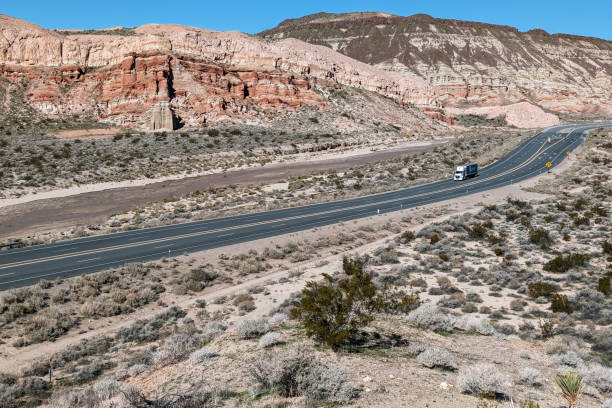 istock Highway 14 in Red Rock Canyon State Park, California 2074701081