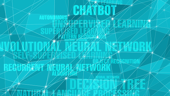 Technology advances with ai artificial intelligence, neural networks, and chatbots creating connected lines of innovation