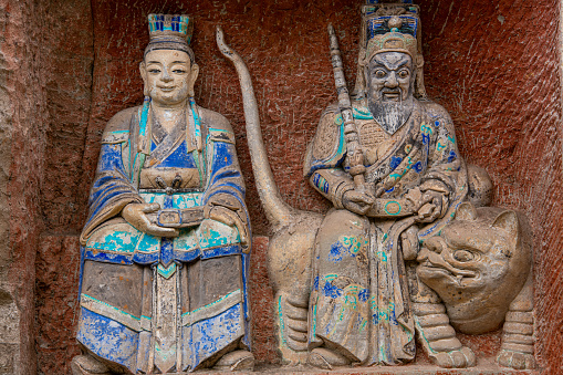 Buddha statue at Dazu rock carving, Baodingshan mountain, Chongqing, China