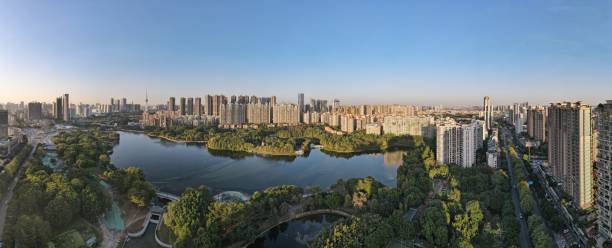 istock Foshan cityscape of centrl park 2074835386