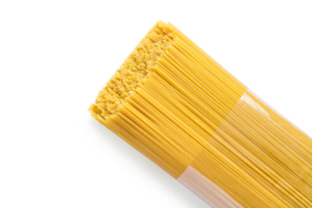 istock Packaging of raw pasta. Spaghetti on a white background. 2074880102