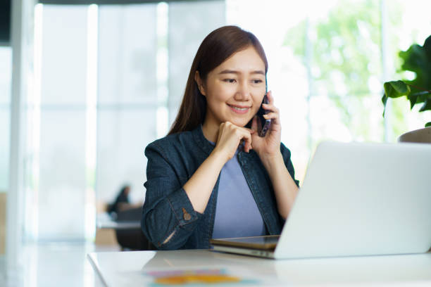 istock Woman working remote of office. 2074978132