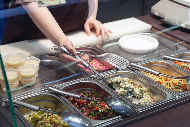 istock Catering buffet in hotel restaurant. 2075088736