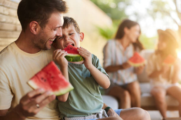 istock Enjoying in juicy watermelon! 2075101046