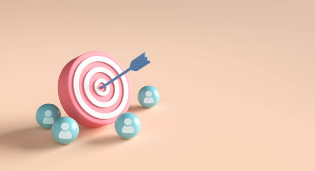 istock Target customer and customer centric strategies. Teamwork goal achievement and success. 2075105920