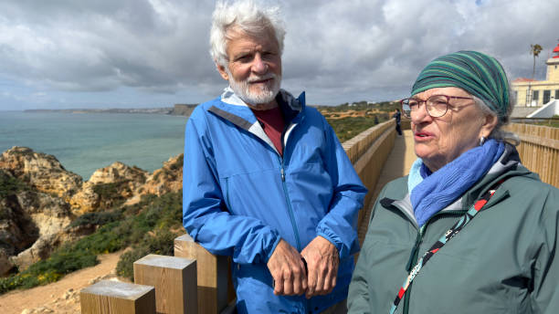 istock Senior couple at Lagos, Algarve 2075166438